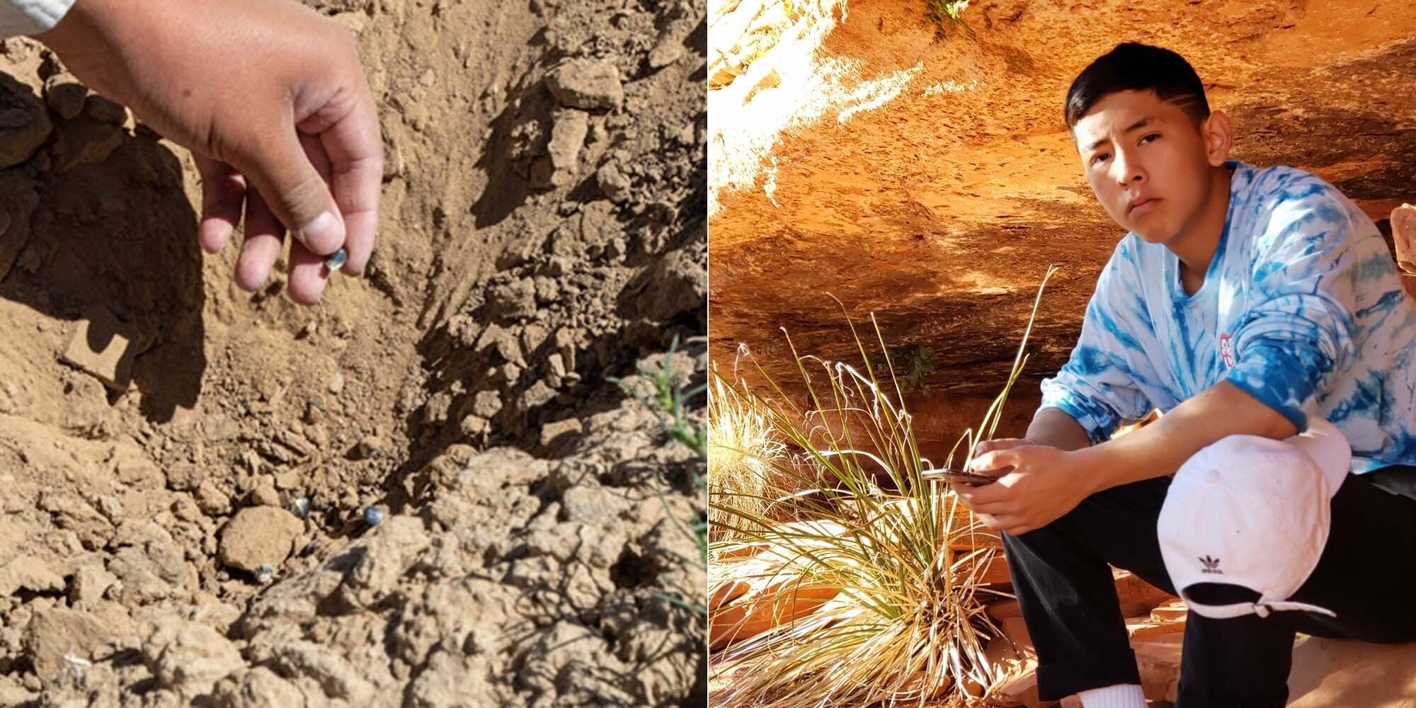 While Samantha Honani works full time on COVID-19 relief efforts through her job at the Hopi Foundation, her son has been pla